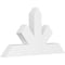 Ekena Millwork Saratoga Architectural Grade PVC Gable Bracket, 48"W x 26"H x 4"D x 6"F, 13/12 Pitch GBP048X26X0406SAR00 - alternate 1